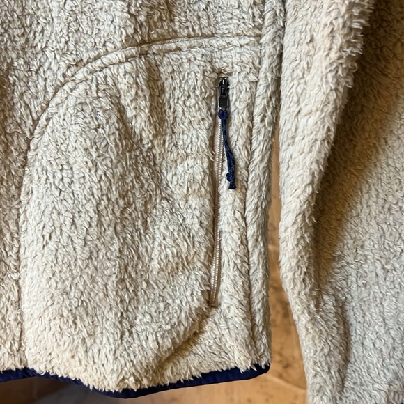 NWT’S Patagonia Los  Gatos Crew Fleece Jacket - Men's khaki & Blue SZ S - Picture 11 of 12